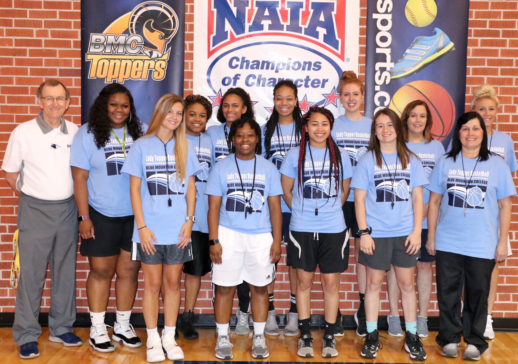 Coaches and Counselors at BMC Girls Basketball Camp